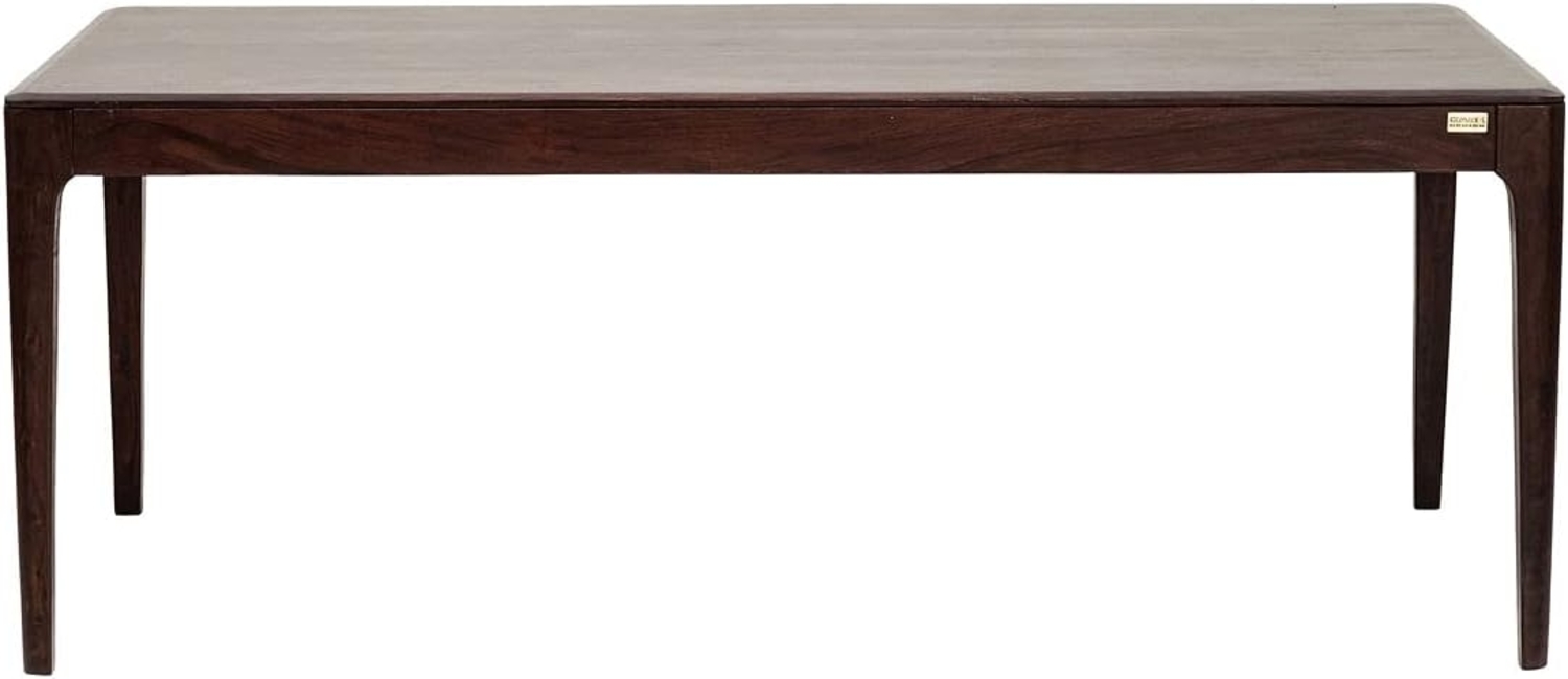 Kare Design Tisch Brooklyn Walnut, Esszimmertisch aus Massivem Sheesham-Holz, Holztisch, Massivholztisch, Dunkelbraun gebeizter Esstisch, (H/B/T) 76 x 200 x 100 cm Bild 1