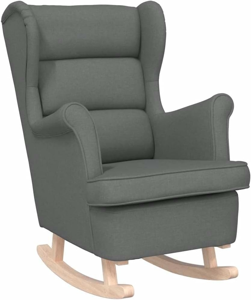 vidaXL Schaukelsessel Dunkelgrau 74x90x102 cm Stoff 4016920 Bild 1
