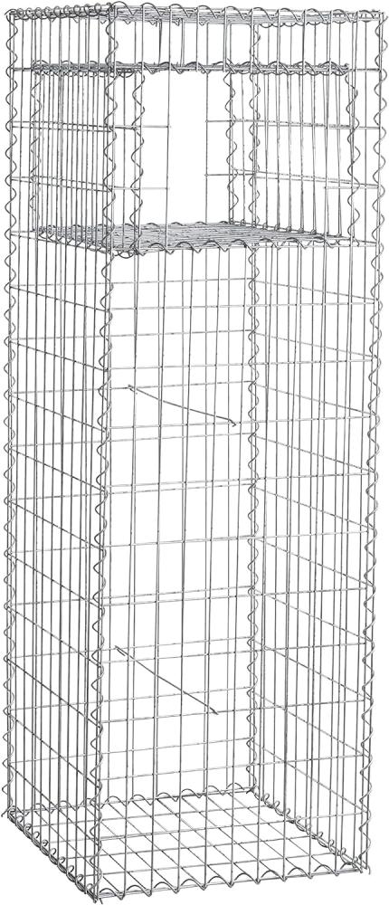 Gabione Gabionen Säule 50x50x150 cm Pfosten eckig Steinkorb Mauer Draht Gitter Bild 1