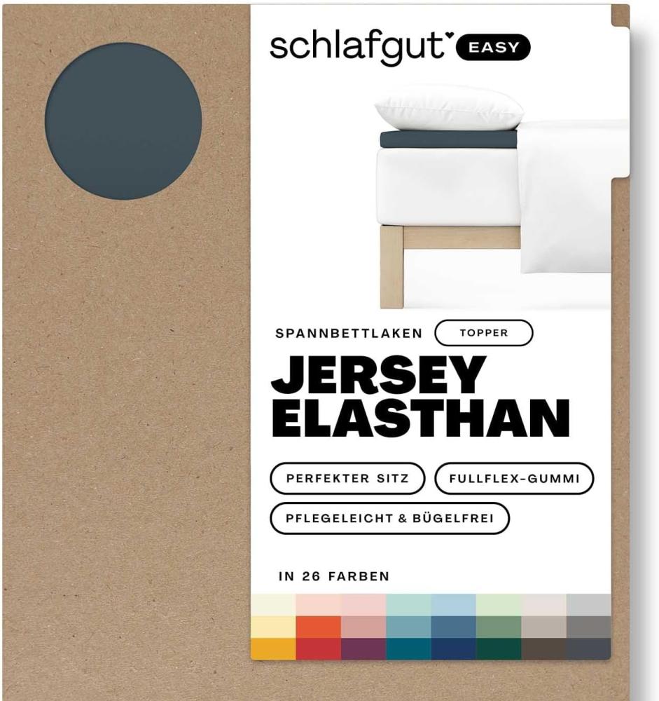 Schlafgut Spannbettlaken EASY Jersey Elasthan Topper, Jersey, Gummizug: rundum, (1 Stück), MADE IN GREEN by OEKO-TEX® Bild 1