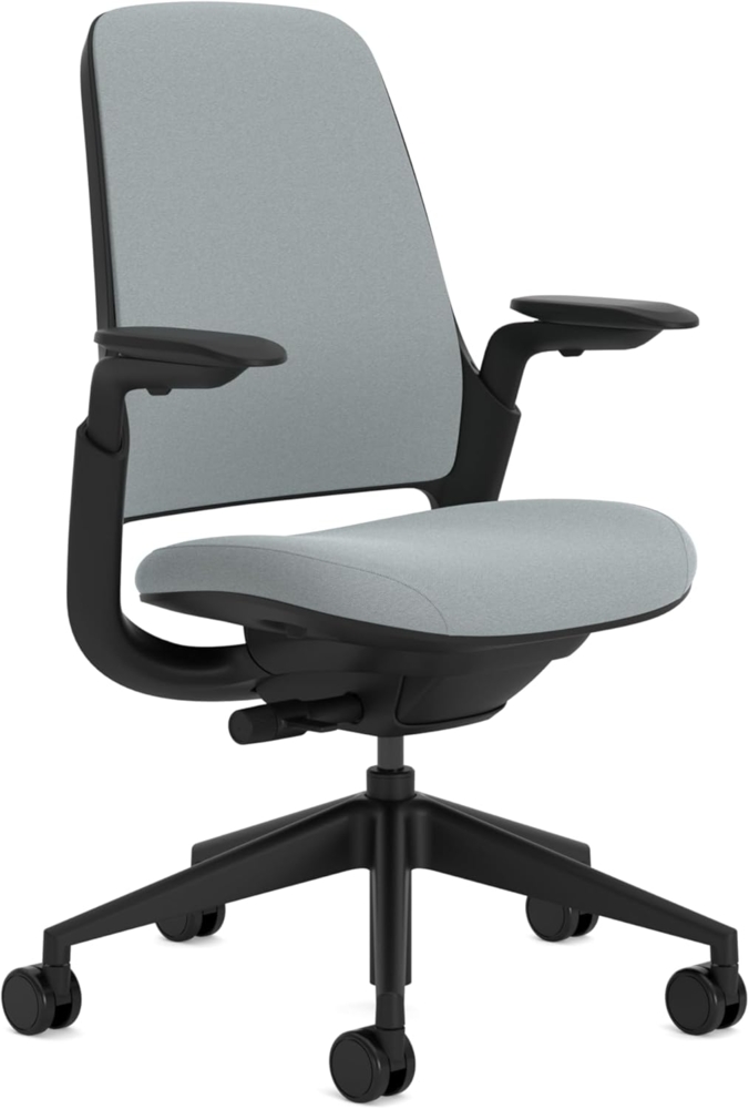 Steelcase Series 1 Ergonomischer Bürostuhl mit LiveBack Lumbalstütze und 4D-Armlehnen Sturmhorizont Bild 1