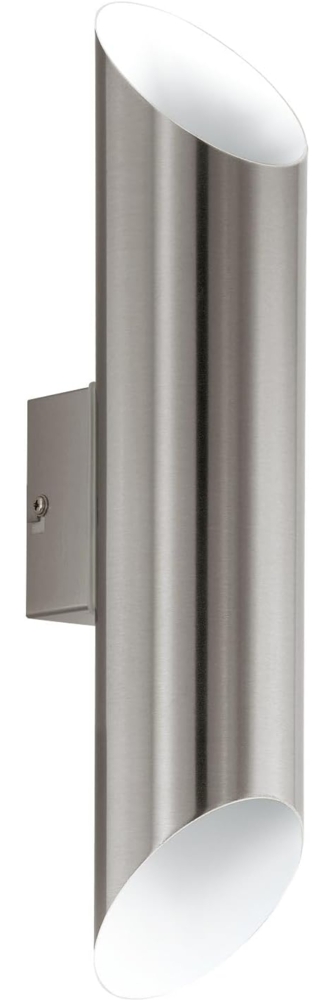 Eglo 94803 Aussenleuchte LED Wandleuchte 2-flammig Up & Downlight EDELSTAHL/WEISS AGOLADA L:7,5cm H:36cm Bild 1