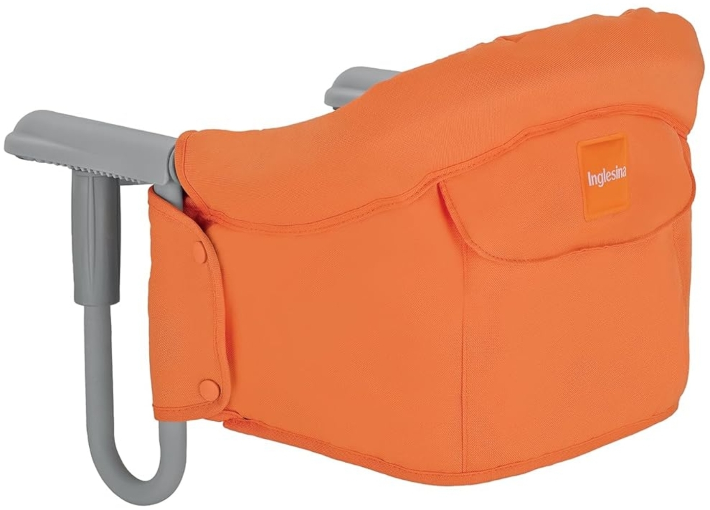 Inglesina AY90G5ORN Tischsitz passend für fastalle Tische Ihr Kind kann mit Ihnen ganz normal am Tisch sitzen, Orange Bild 1