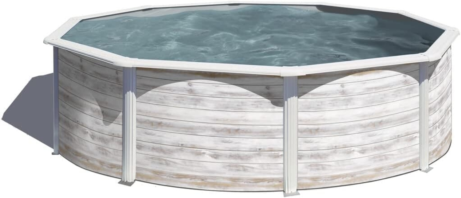Finlandia Stahlwandpool Rund - 460 x 120 cm Bild 1