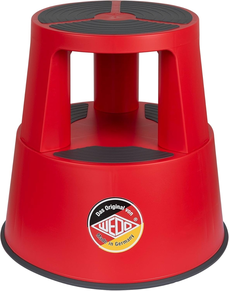 WEDO Rollhocker PP & TPE rot Höhe mit/ohne Belastung 420/428 mm Oberer-Ø 292 mm Unterer-Ø 424 mm Bild 1