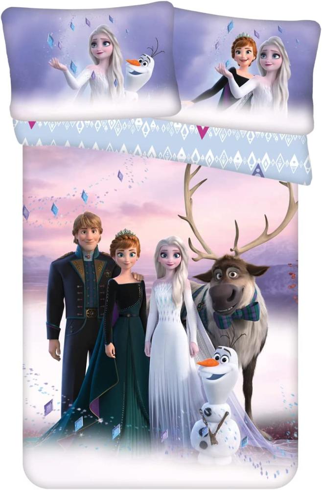 Disney Frozen 2 Anna Elsa Olaf Baby Bettwäsche 40 x 60 cm + 100 x 135 cm Bild 1