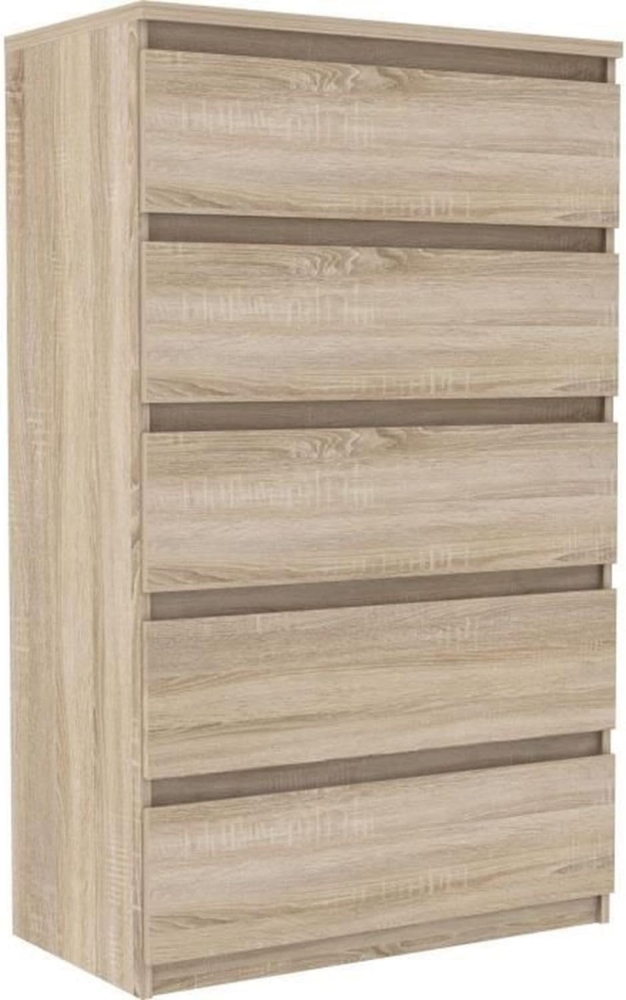 FORTE Chelsea Kommode, Holzwerkstoff, Beige, 77,2 x 128,1 x 42,2 cm Bild 1