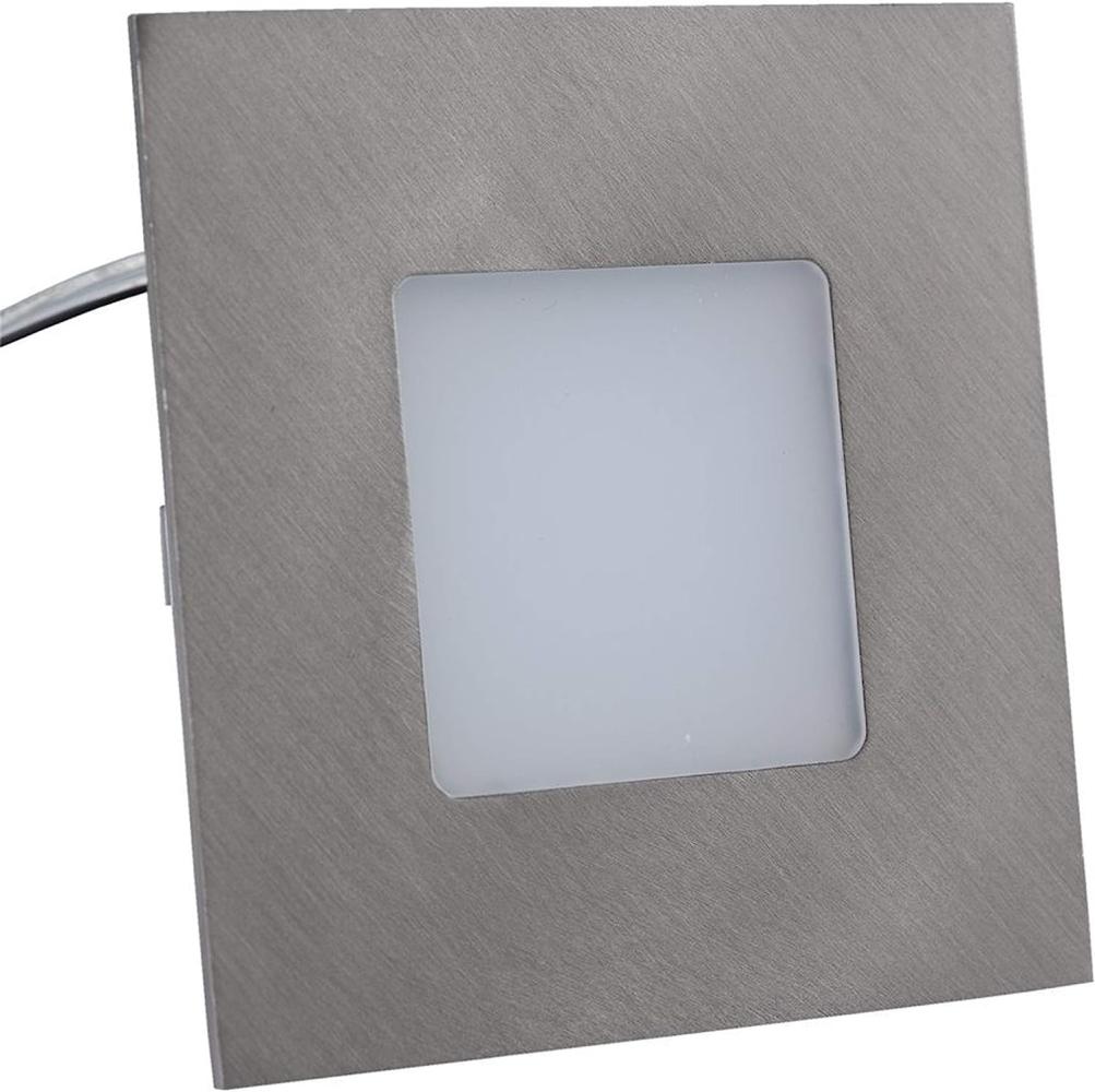 Heitronic Nr. 27693-HE LED Panel NIZZA 75x75 Eckig warmweiss edelstahl Bild 1