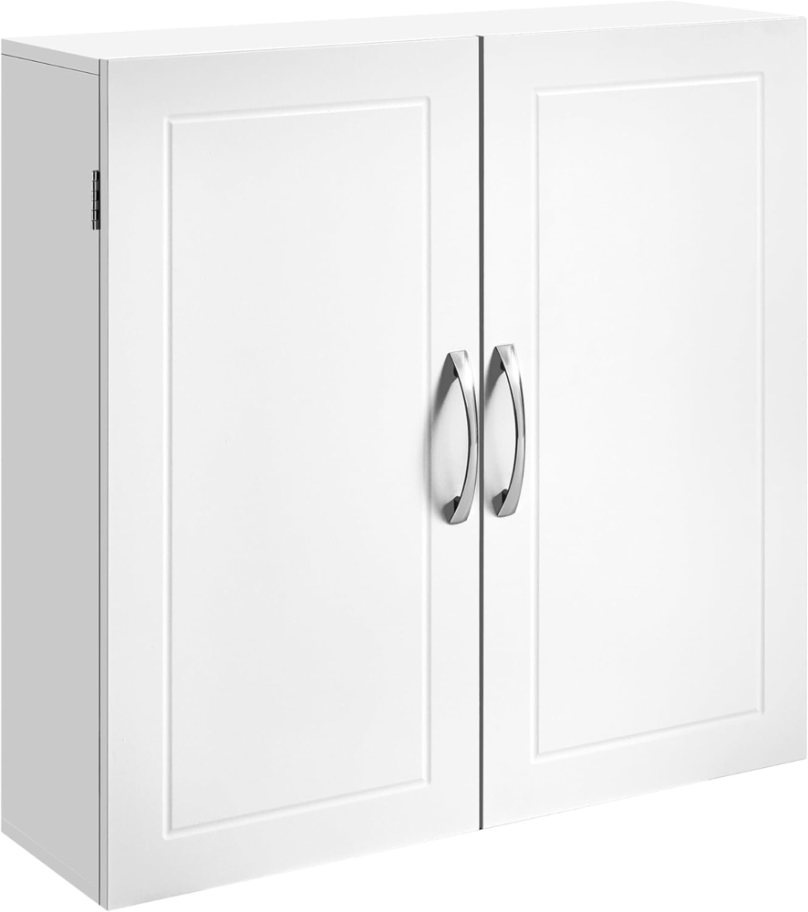 VASAGLE Wandschrank für Badezimmer, Wandschrank für Badezimmer, 30 x 60 x 60 cm, Medizinschrank mit verstellbaren Regalen, Wolkenweiß BBC321W01 Bild 1