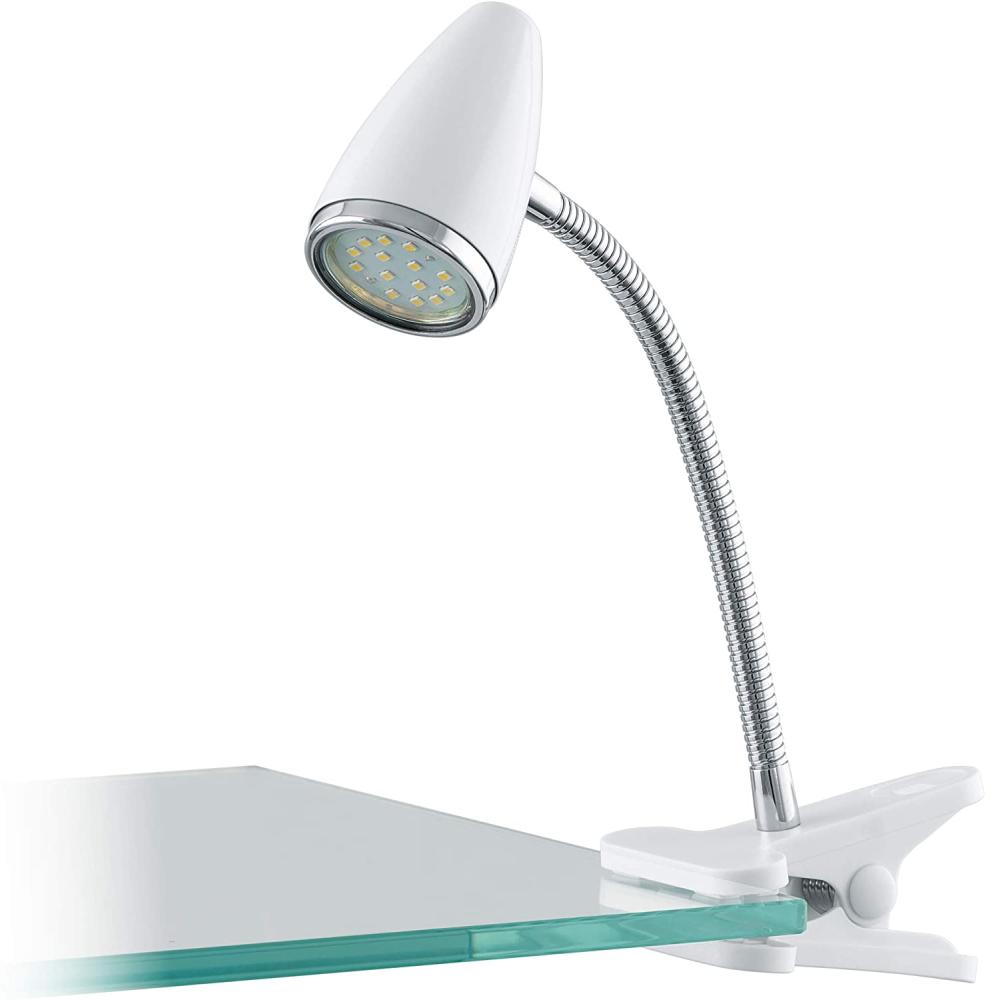 EGLO RICCIO 1 LED Klemmleuchte GU10 weiss, chrom Bild 1