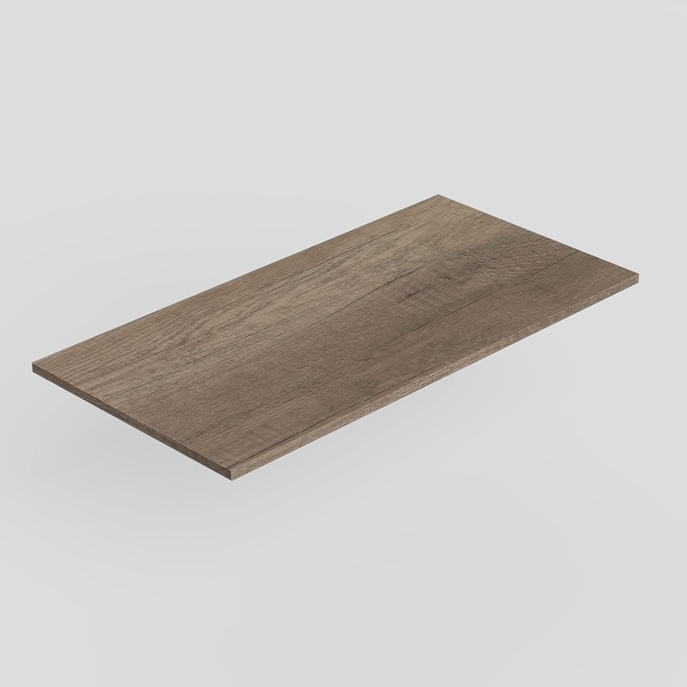 Baikal Arbeitsplatte aus Holz für Badezimmer, Melamin, 16 mm, Tischplatte, Verschiedene Ausführungen und Maße, kombinierbar mit jedem modularen Möbelstück, Arbeitsplatte aus Holz, 1,6 cm, 90 cm, Bild 1