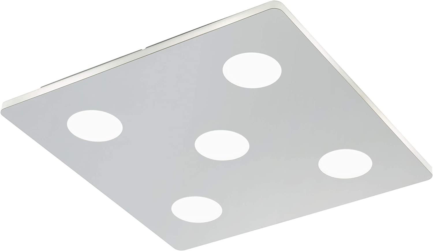 Eglo 96939 LED Deckenleuchte CABUS silber, chrom satiniert L:35cm B:35cm H:4,5cm IP44 Bild 1