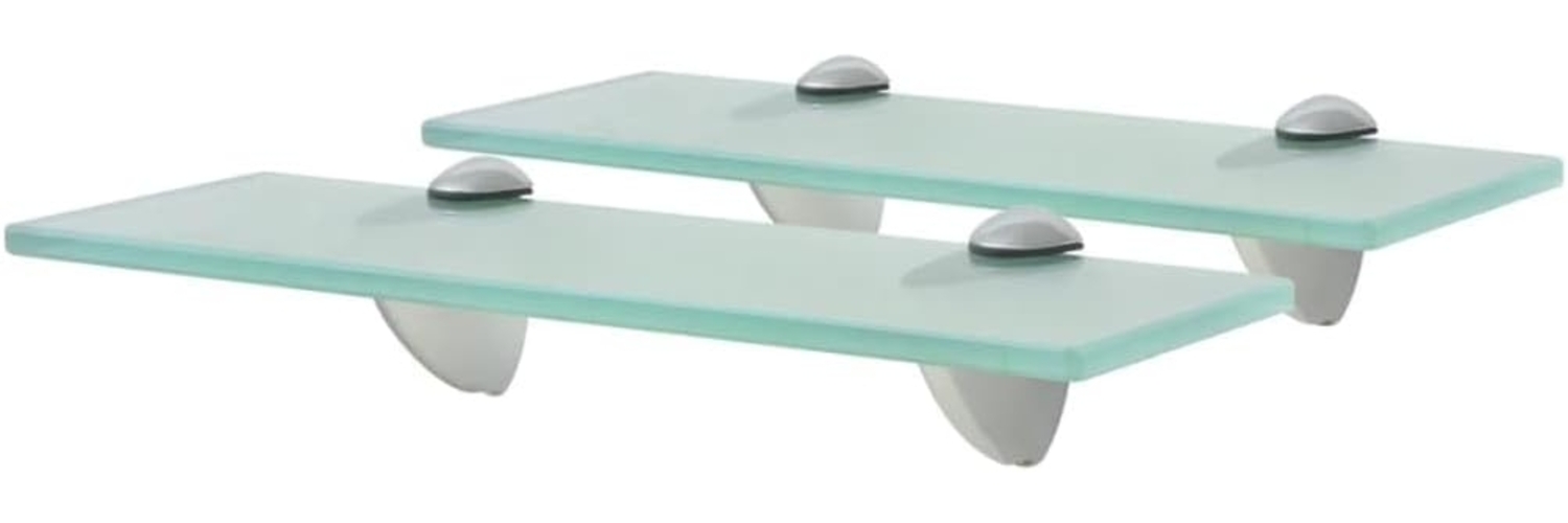 vidaXL 2er-Set Schwebende Regale, Glas, 30x10 cm Bild 1