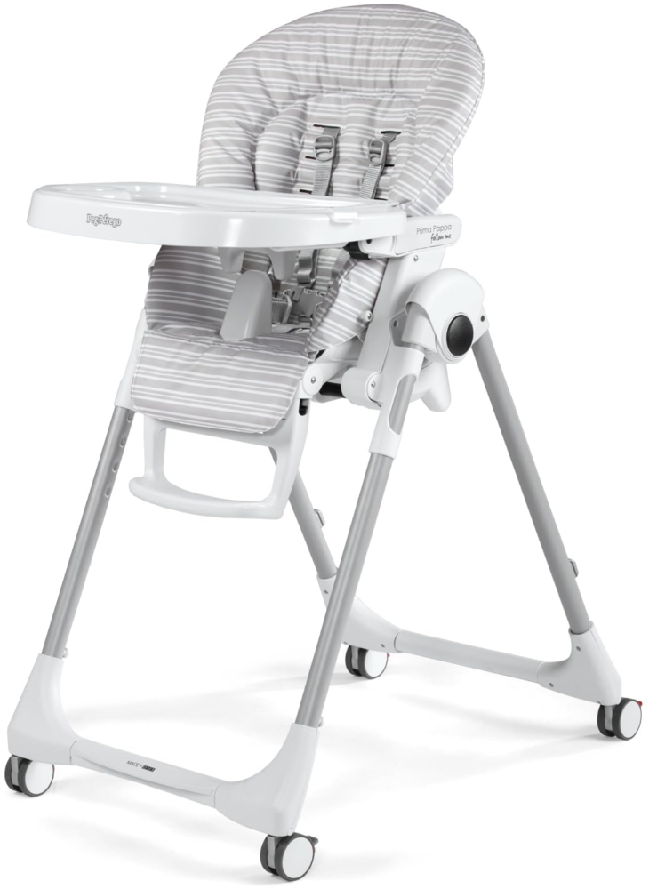 Peg Perego 'Prima Pappa Follow Me' Hochstuhl Linear Grey Bild 1