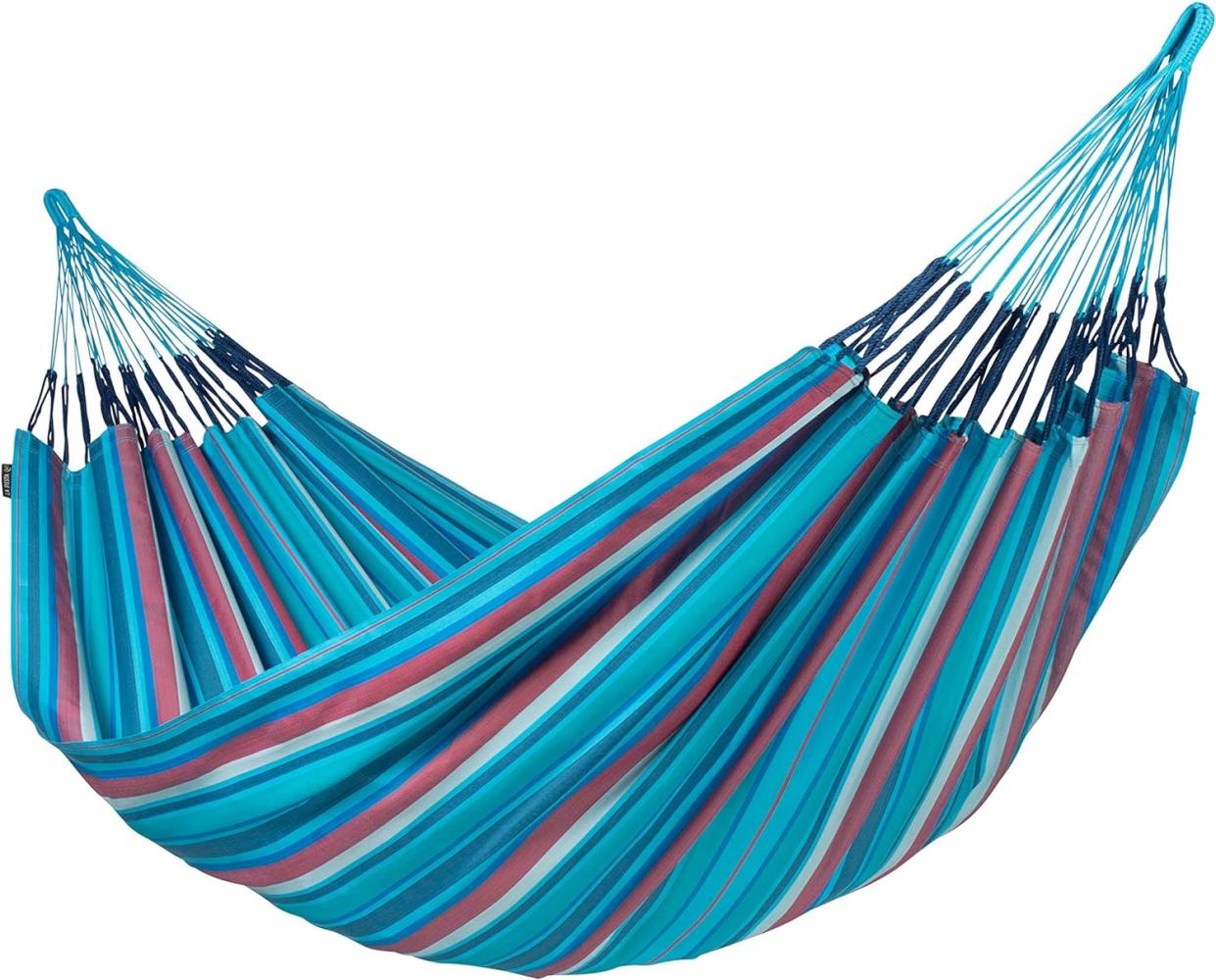 La Siesta Hängematte BRISA wave blau klassische Doppel-Hängematte Outdoor Bild 1