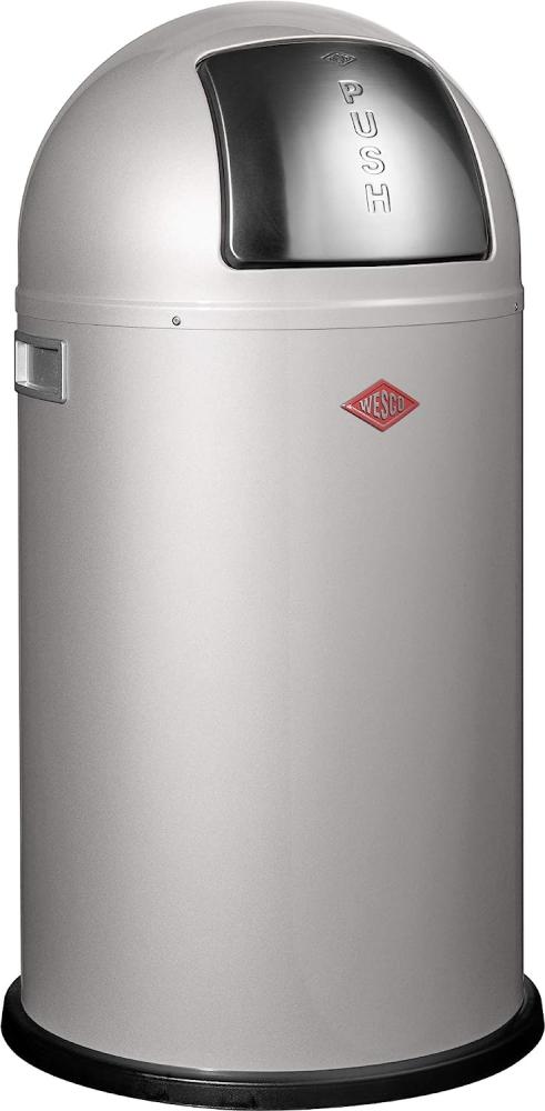 Wesco 'Pushboy' Mülleimer, silber, 50 L Bild 1