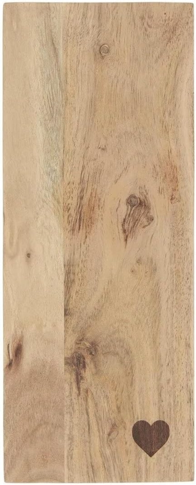 Frühstücksbrettchen Servierbrett Brettchen Holz Herz 14x35cm Ib Laursen 17045-00 Bild 1