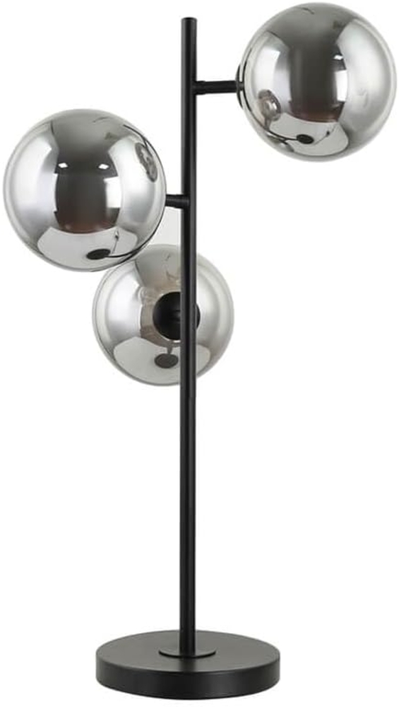 HOME DELUXE Tischlampe aus Glas VIOLA - Rauchgrau Bild 1