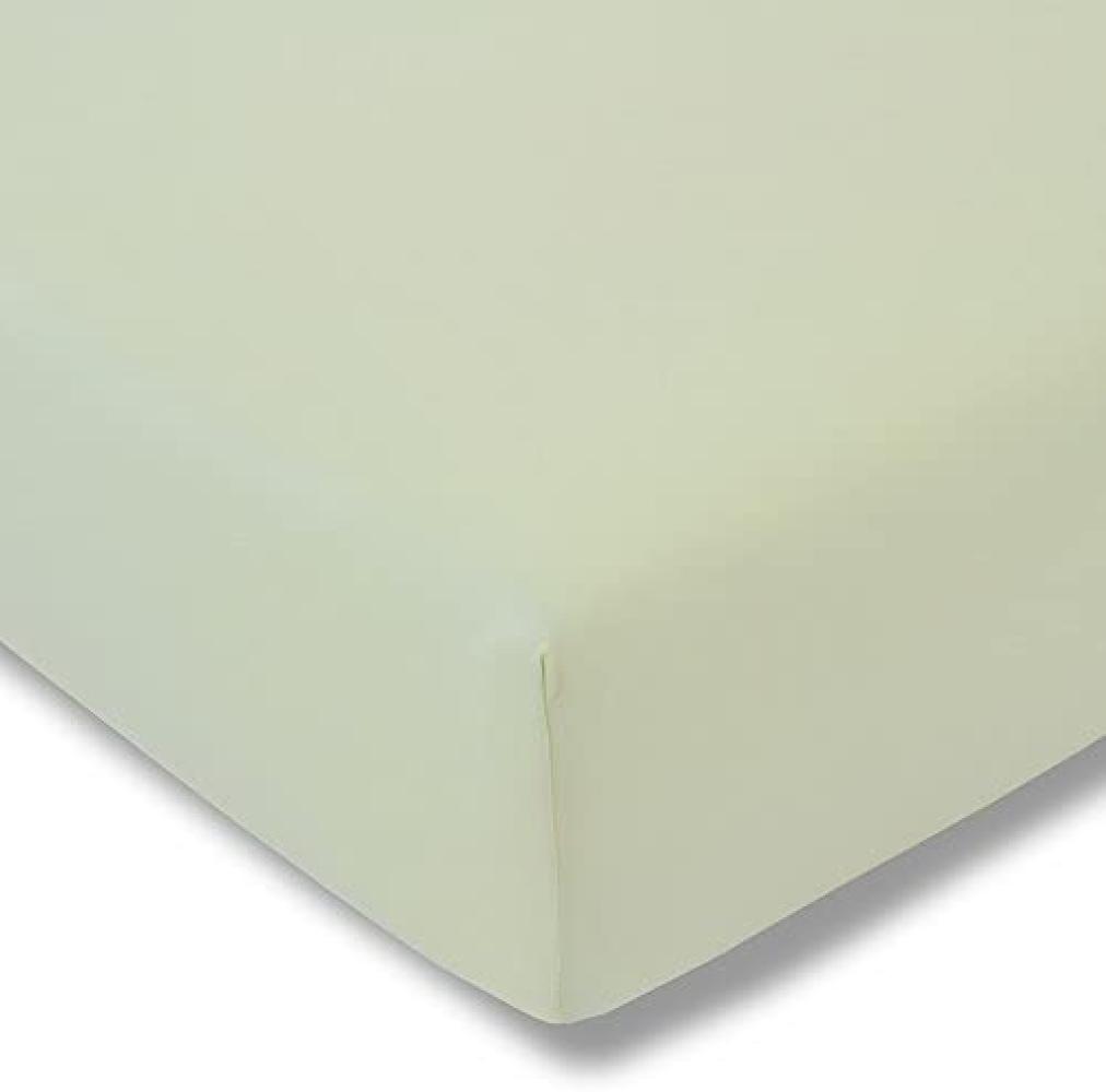 Estella Zwirnjersey Spannbetttuch für Boxspring Topper 140-160x200x7 cm verde (565) Bild 1