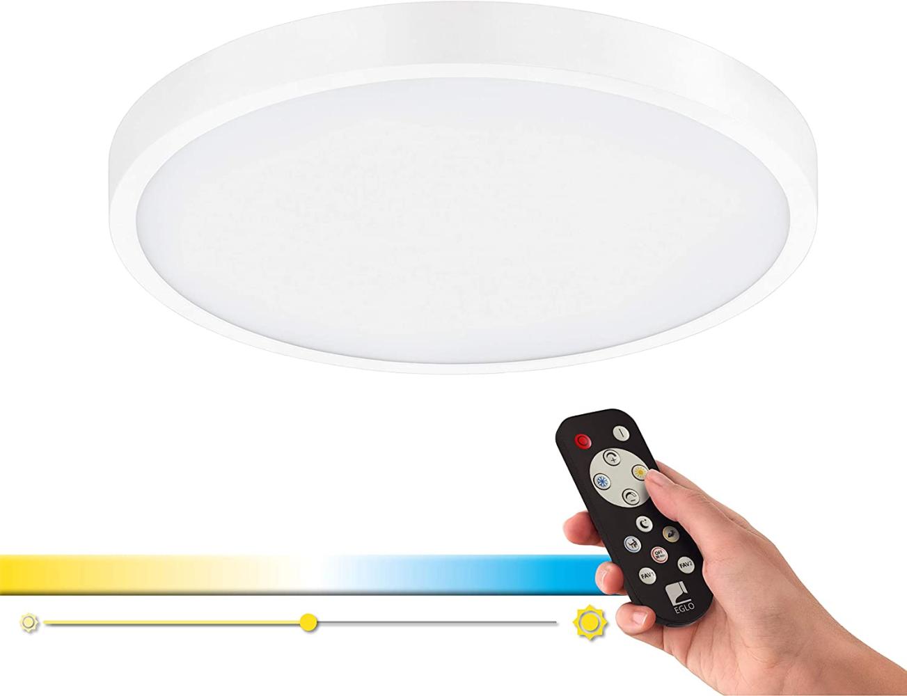 Eglo 98292 Access LED Aufbauleuchte FUEVA-A in weiß rund Ø22,5cm H:3cm 2700K-6500K Bild 1