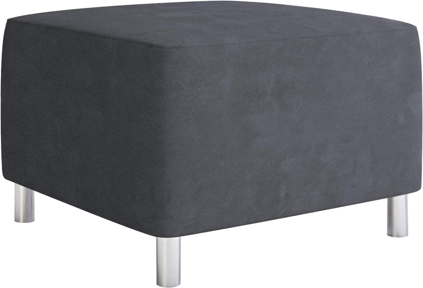 Moderner Polsterhocker Dover, Sitzhocker Hocker Sitzbank Fußbank Pouf Farbauswahl (Alova 36) Bild 1