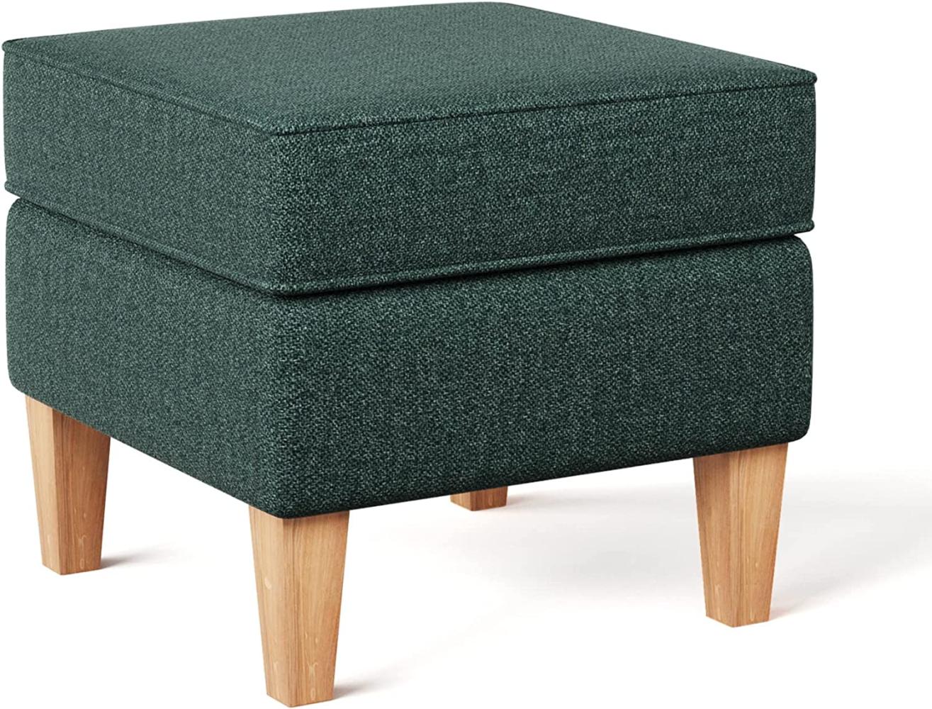 Möbel-Eins WILLY Hocker, Material Stoff, Dunkelgrün Bild 1