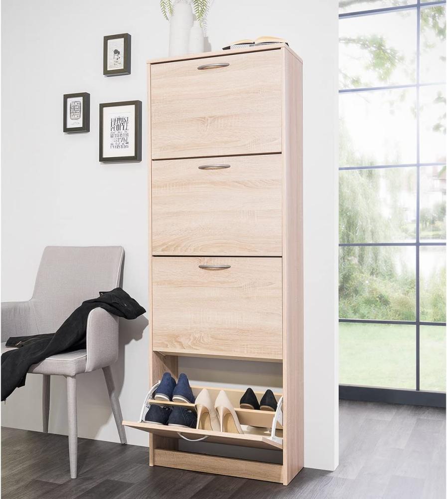 Schuhkipper >Mavin II< in Sonoma-Eiche - 58x162x25cm (BxHxT) Bild 1