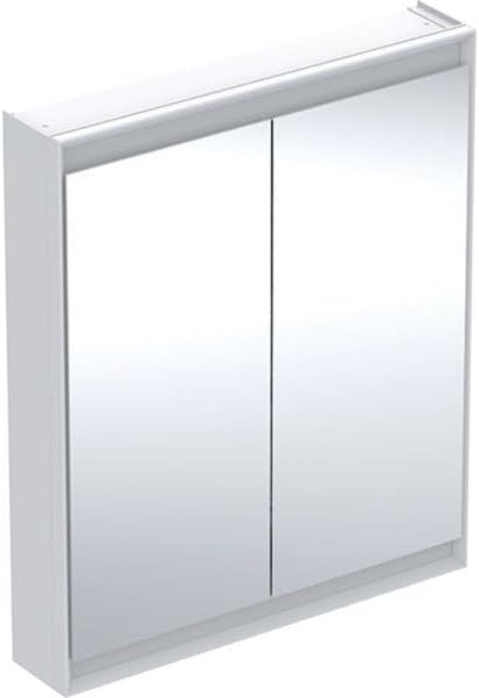 Geberit ONE Spiegelschrank mit ComfortLight, 2 Türen, Aufputzmontage, 75 x 90 x 15 cm, 505.812.00, Farbe: weiss / Aluminium pulverbeschichtet - 505.812.00.2 Bild 1