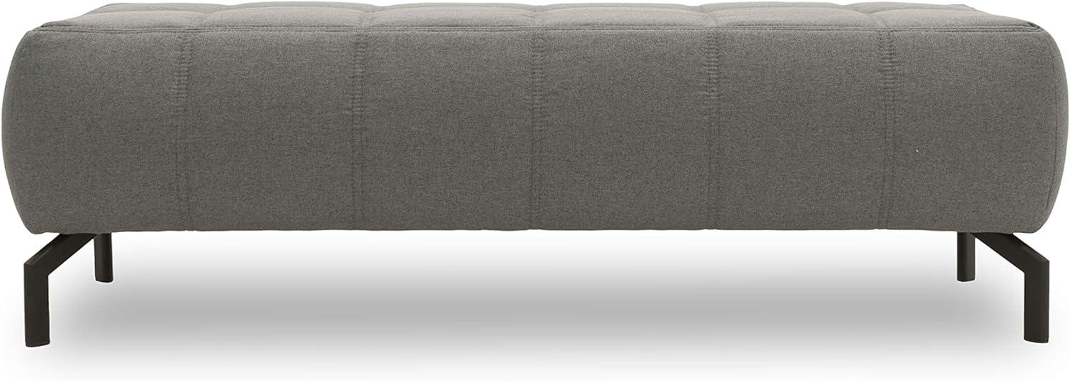 DOMO Collection Cunelli Hocker, Sitzhocker, Fußhocker, 153 x 62 x 45 cm, Polsterhocker in anthrazit Bild 1