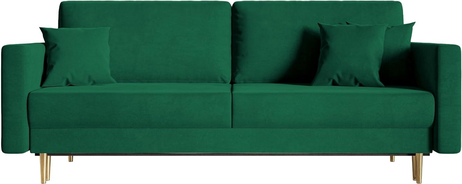 Selsey Valico Sofas, Grün Velvet, 230 Bild 1