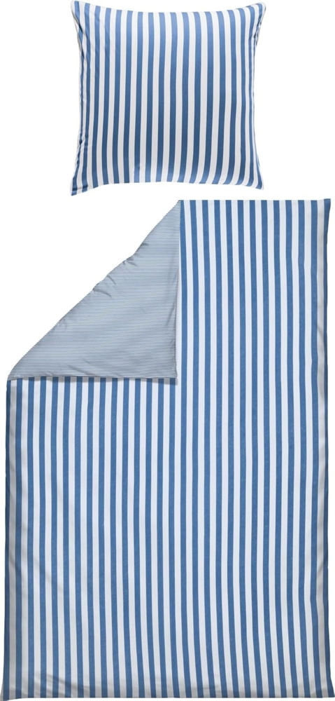 Erwin Müller Bettwäsche Wendebettwäsche, Jersey, 2 teilig, Single-Jersey Streifen Bild 1