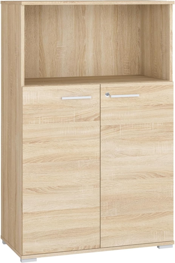 Aktenschrank "Optimal" Büroschrank 79cm Sonoma Eiche hell abschließbar Bild 1