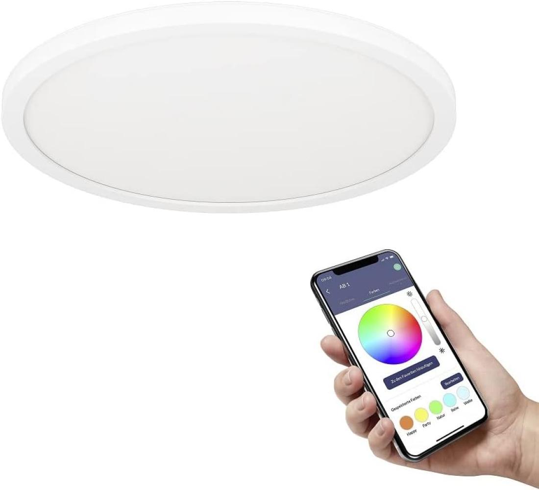 Eglo 900086 LED Deckenleuchte ROVITO-Z weiss H:2. 5 Ø:29. 5cm dimmbar 2700-6500K mit Connect-Z Funktion Bild 1