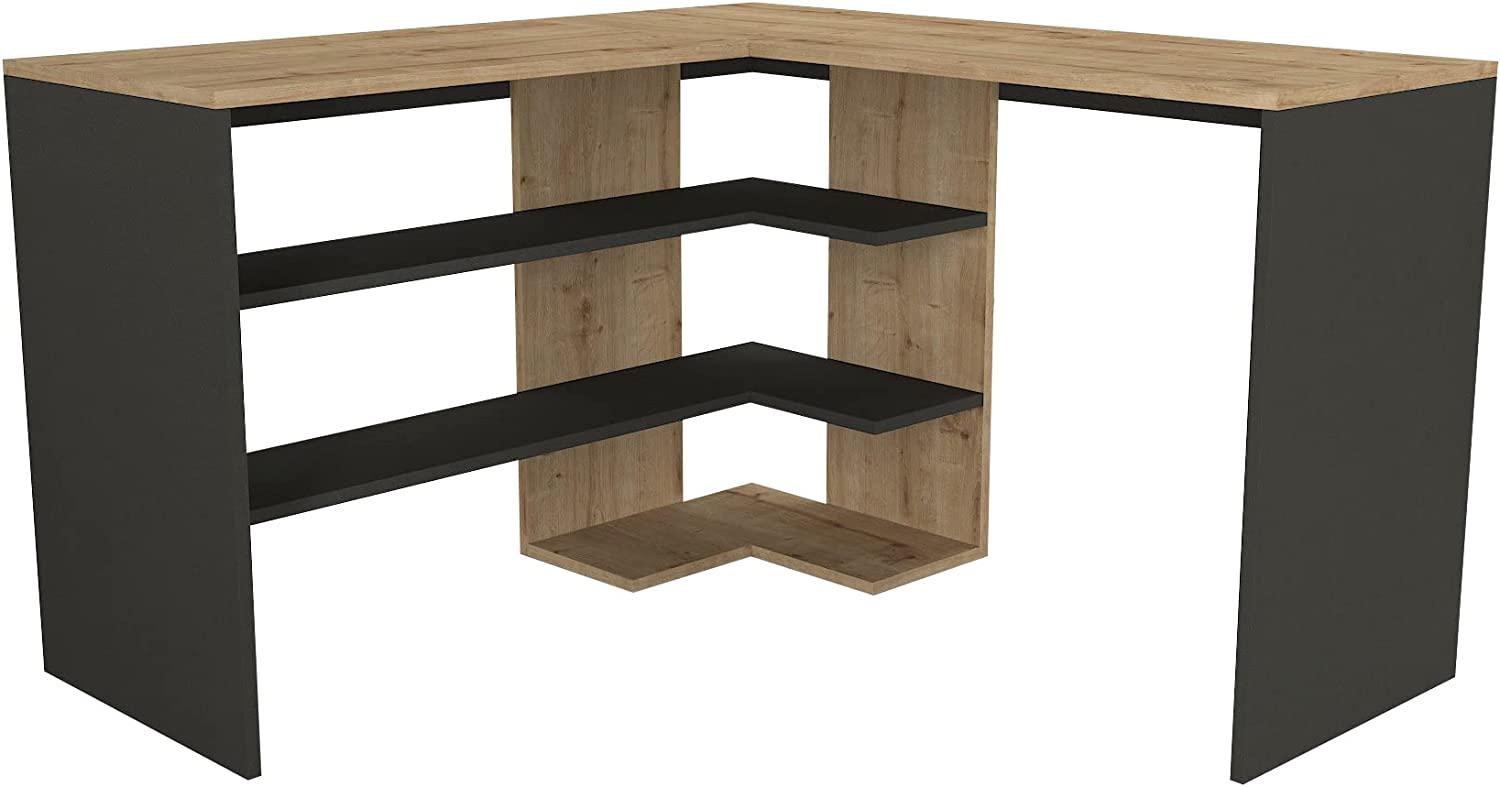 Eckschreibtisch Stylo Safir Anthrazit Bild 1