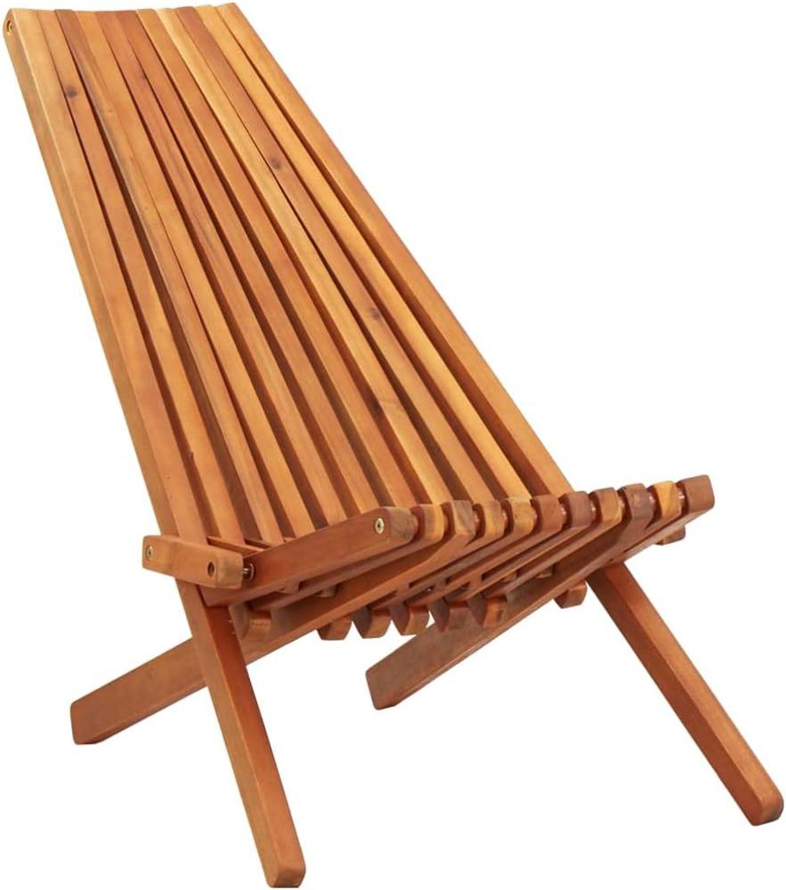 Garten-Liegestuhl Klappbar Massivholz Akazie Bild 1