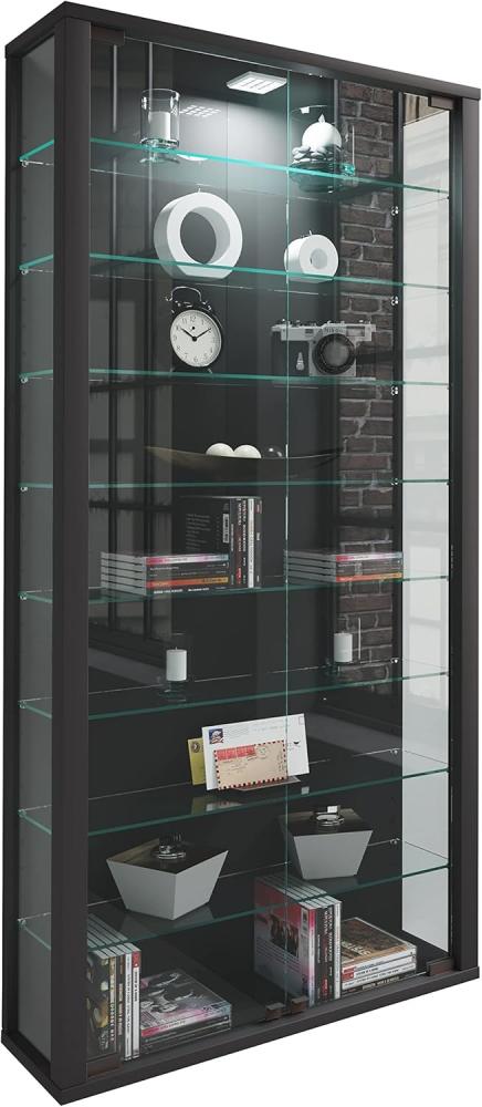 VCM Wandvitrine Vitrosa 912476 Schwarz H. 114 x B. 59 x T. 18 cm Bild 1