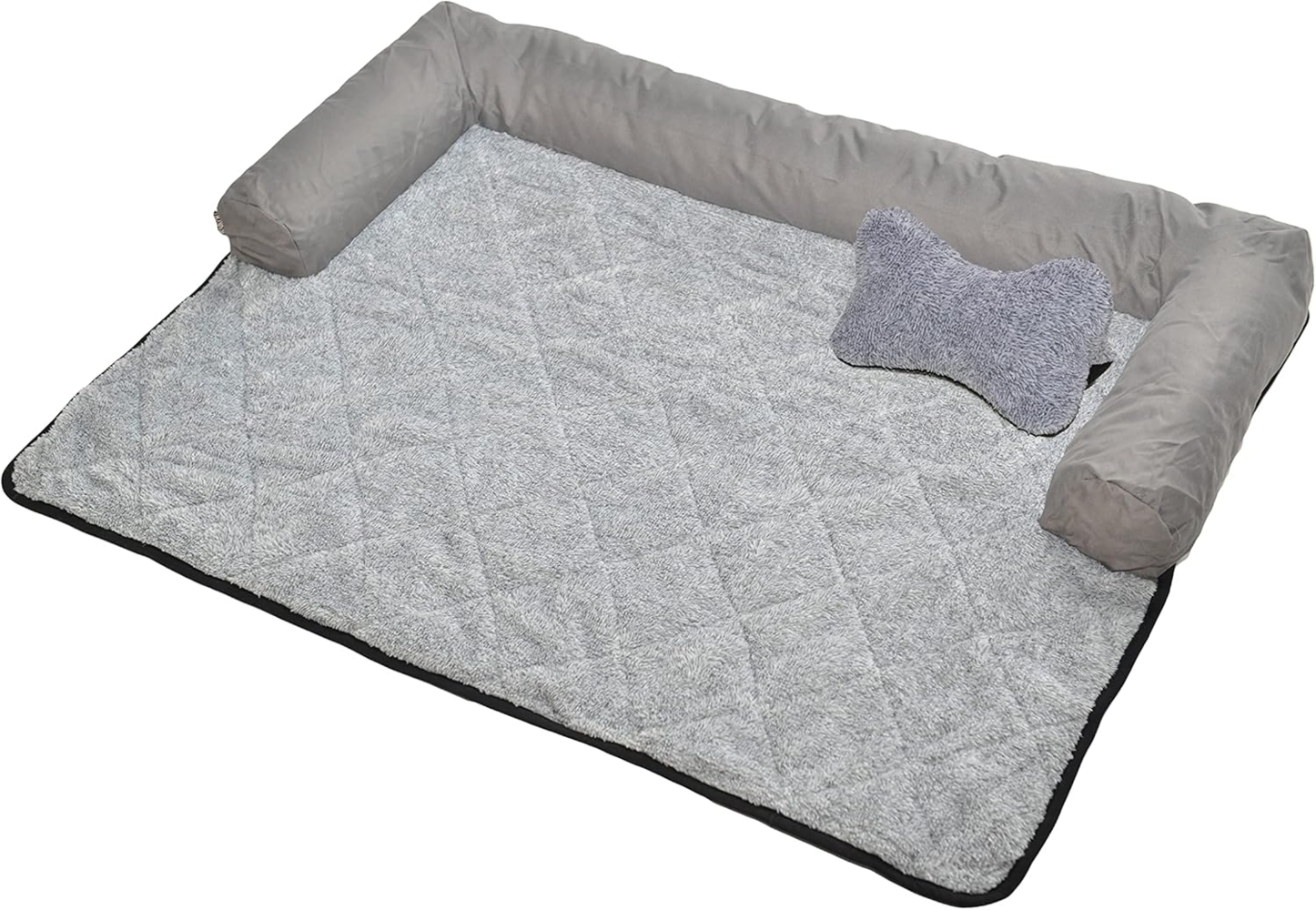 RAIKOU Hundematte Hundebett Hundsofa Tierbedarf Tiebett M L XL, Plüsch, 70X90cm 90x90cm Waschbar Rutschfest Bild 1