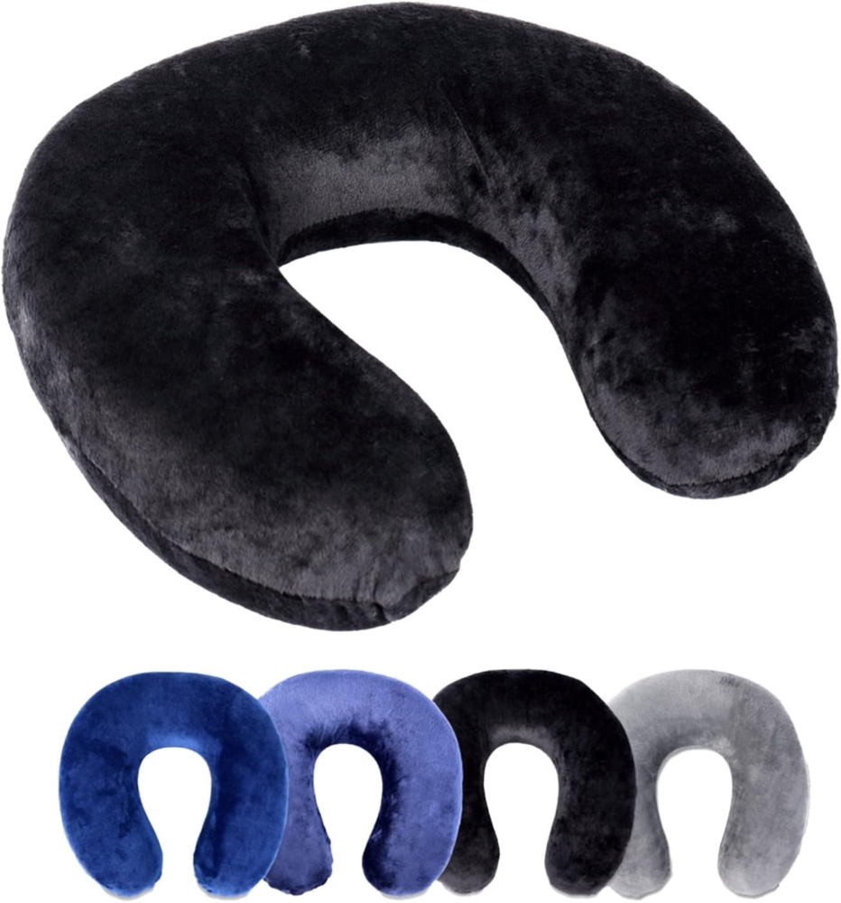 Schramm Nackenhörnchen Rocco Schramm e.K. Nackenkissen 4 Farben wählbar Reisekissen Nackenhörnchen orthopädisches Nackenstützkissen Memory-Schaum Travel Neck Pillow Bild 1