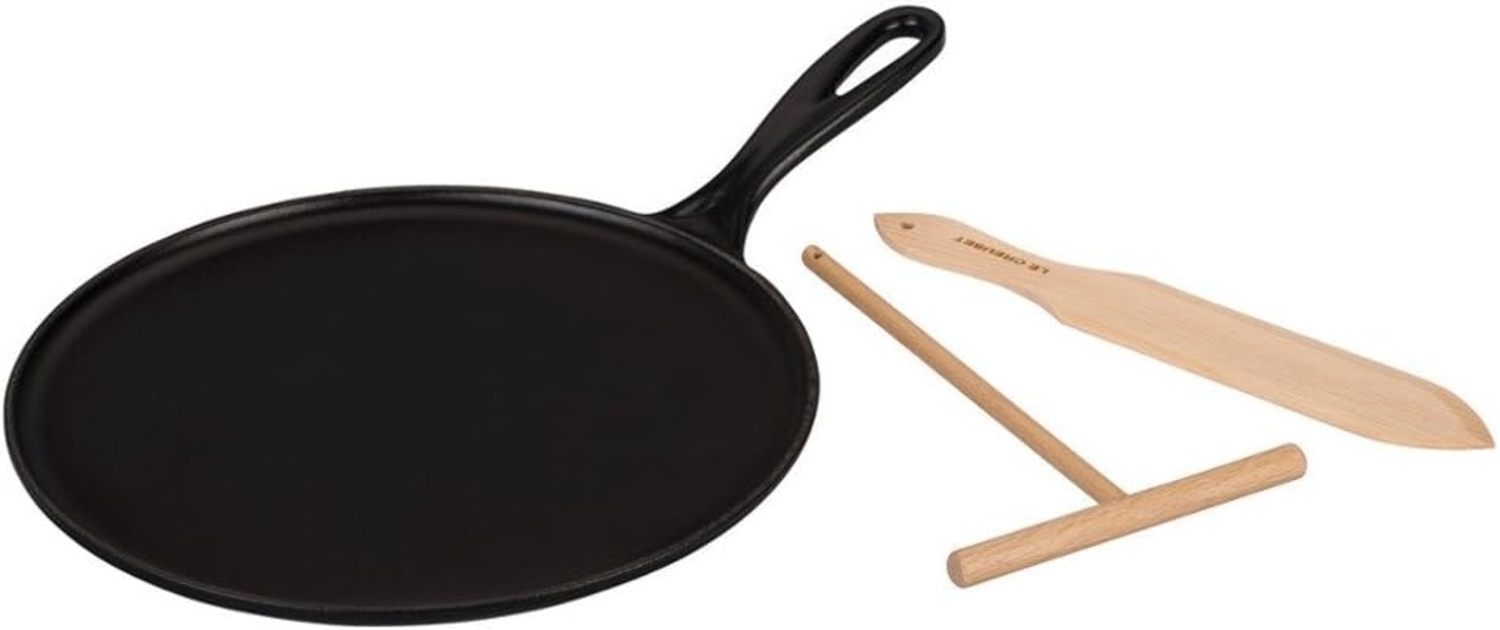 Le Creuset Gusseisen Crepespfanne 27 cm schwarz Bild 1