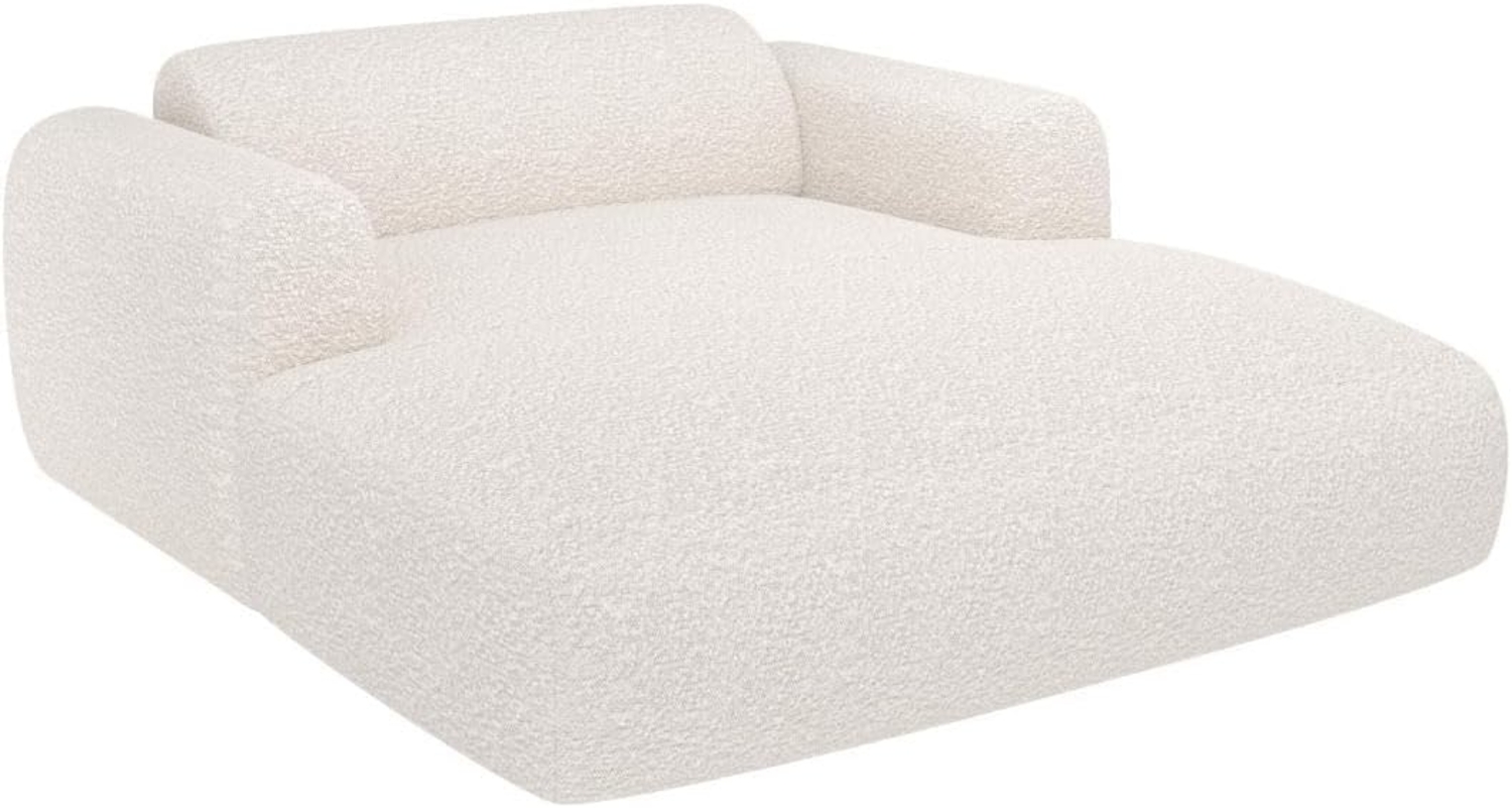 Vente-unique - Recamiere 2-Sitzer - Bouclé-Stoff - Weiß - POGNI von Maison Céphy Bild 1