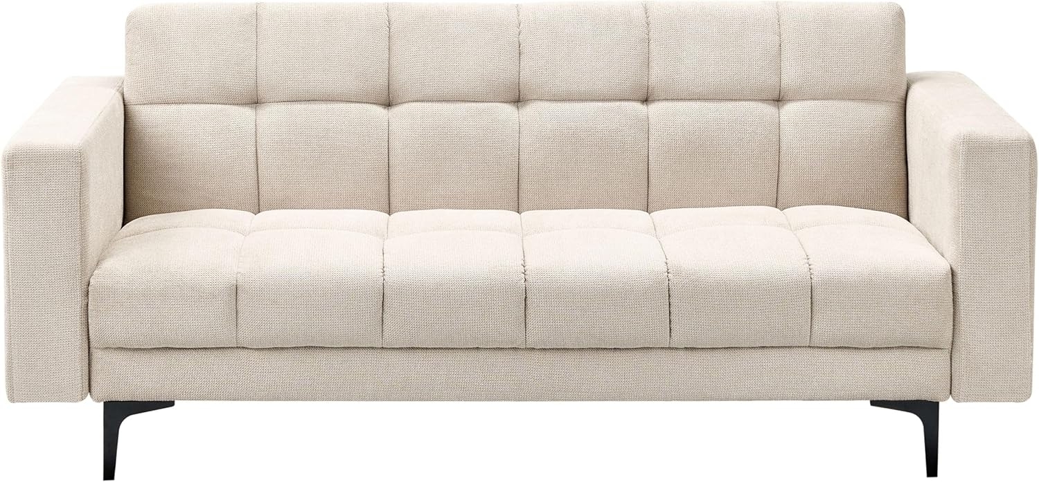 3-Sitzer Sofa Stoff beige Schlaffunktion ALNES Bild 1