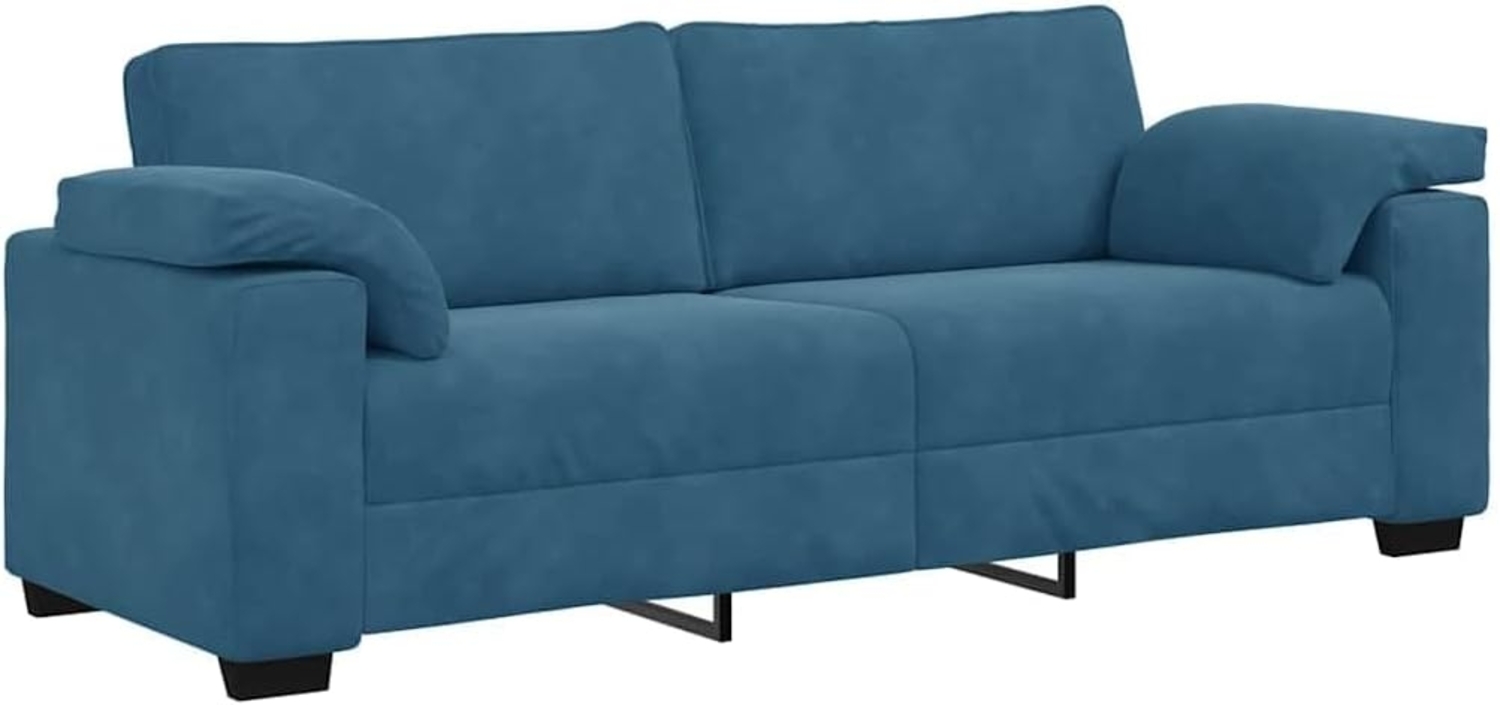 vidaXL 3-Sitzer-Sofa Blau 178 cm Samt 4105286 Bild 1