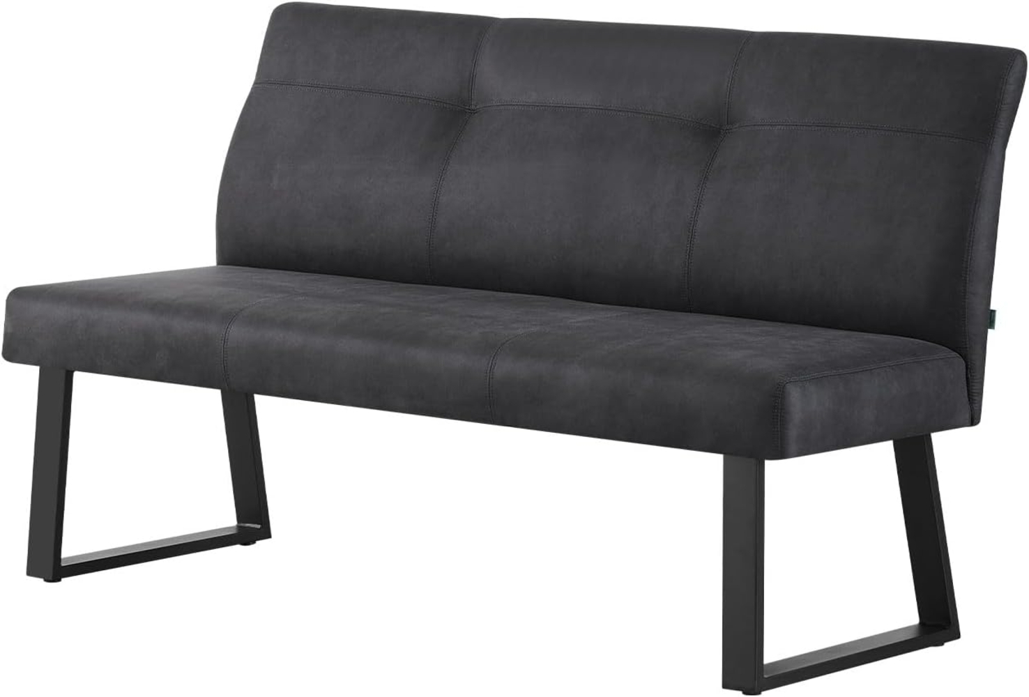 DUBI Möbel Essbank JOY, mit Federkernbox gepolstert, mit Rückenlehne, 160cm, Metallgestell Bild 1