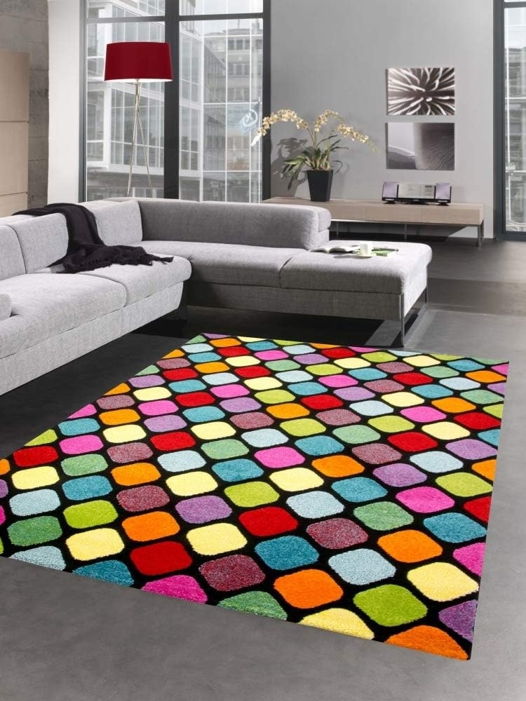 Carpetia Teppich Teppich Design Wohnzimmer Teppich bunt gemustert, rechteckig, Höhe: 13 mm Bild 1