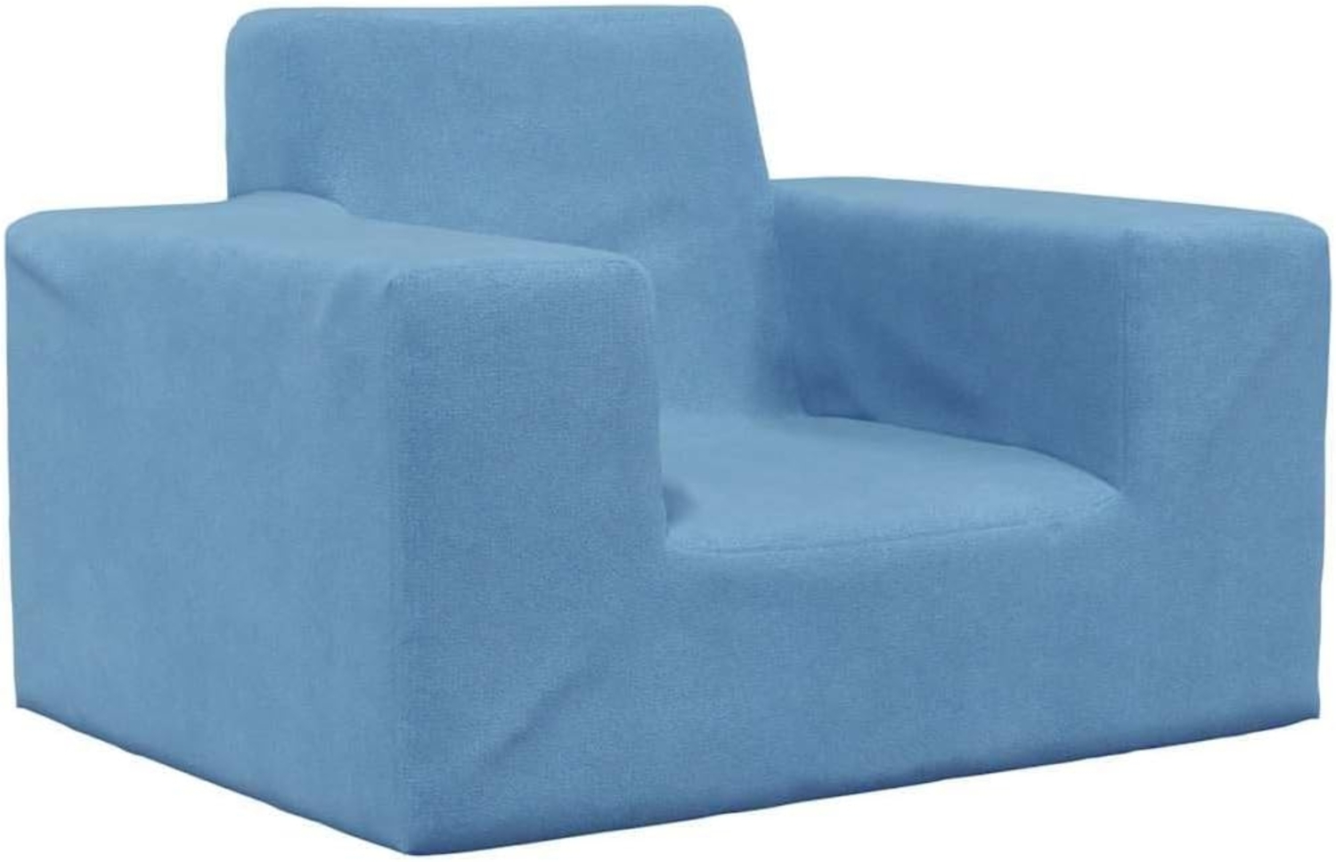 Kindersofa Blau Weich Plüsch 4104776 Bild 1