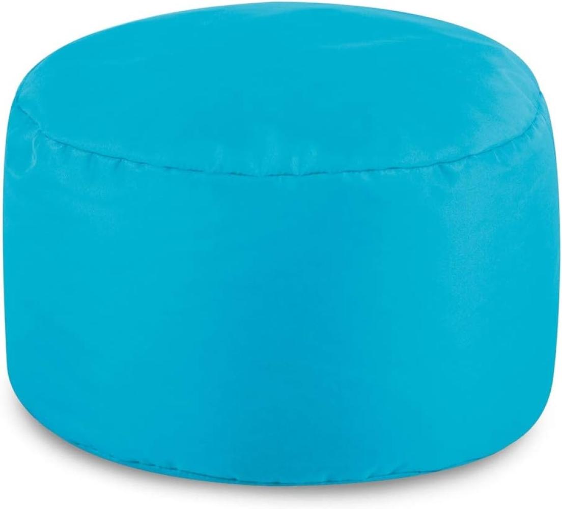 Bean Bag Bazaar Sitzpuff, Wasserabweisend, Fußhocker XL Sitzpouf Outdoor, Puff Hocker Groß, Sitzsack Hocker, Sitzkissen Bild 1