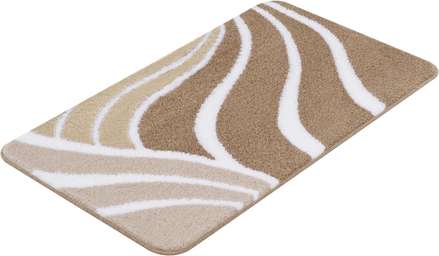 Kleine Wolke Badteppich Flame, 60x100 cm, Taupe Bild 1