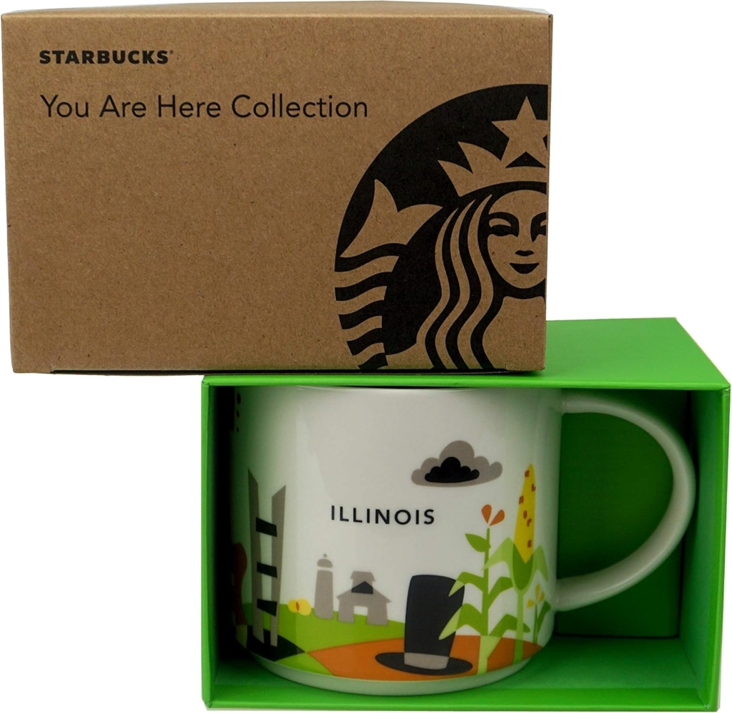 Starbucks Illinois USA - YAH You Are here City Mug Bild 1