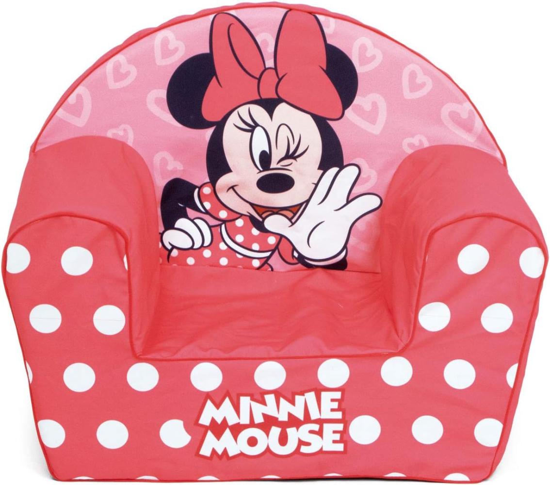 Minnie Mouse Kinder-Schaumsessel – Bequemer Sessel mit abnehmbarem Polyesterbezug Bild 1