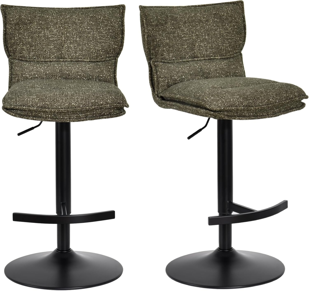 Duhome Barhocker (5501A1), 2er Set, Barstuhl Drehbar aus Bouclé Bild 1